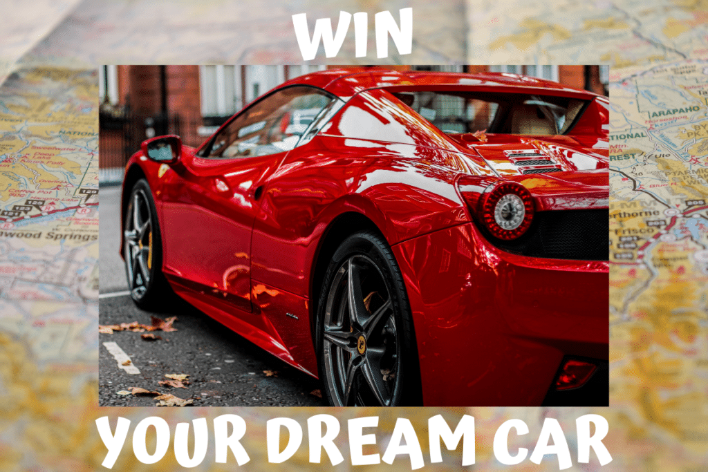 Red Ferrari Win Your Dream Car