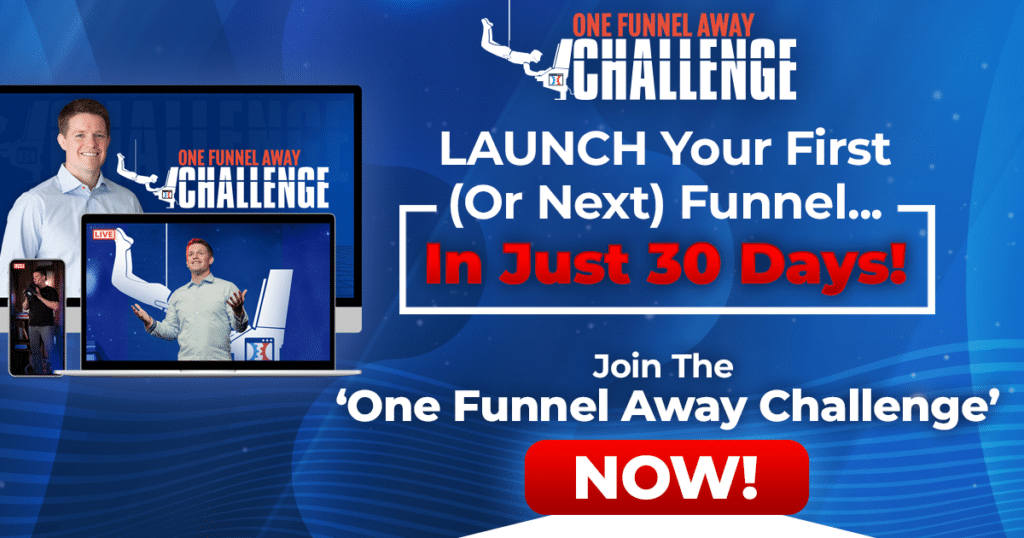 One Funnel Away Challenge Banner