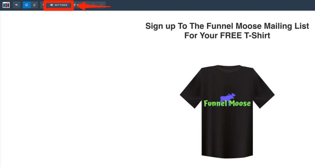 Example Funnel In ClickFunnels