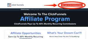 ClickFunnels Dashboard Affiliate Program