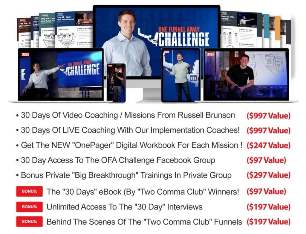 What's Included In The One Funnel Away Challenge