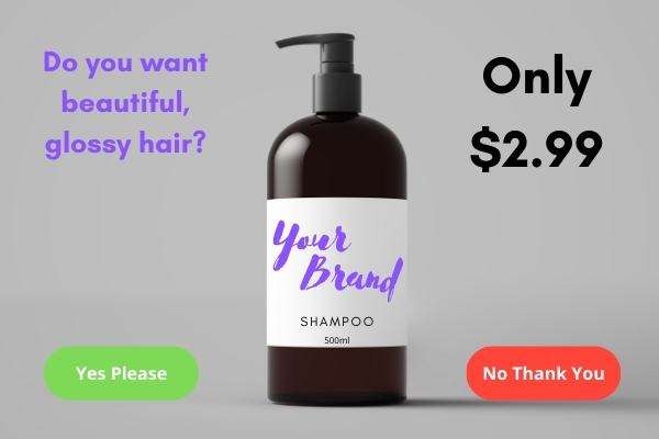 Example Sale sFunnel Page For Shampoo